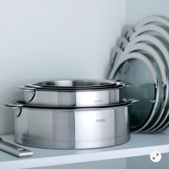 Cristel Stainless Steel Strate Rem Saute 5.5 Qt. + Lid, Retail Price $439.95US - Picture 2 of 16